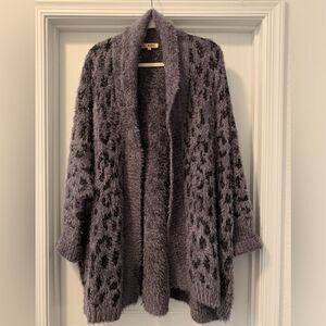 All Worthy Hunter McGrady Cocoon Women’s Jacquard Open Cardigan Size 2X - 3X